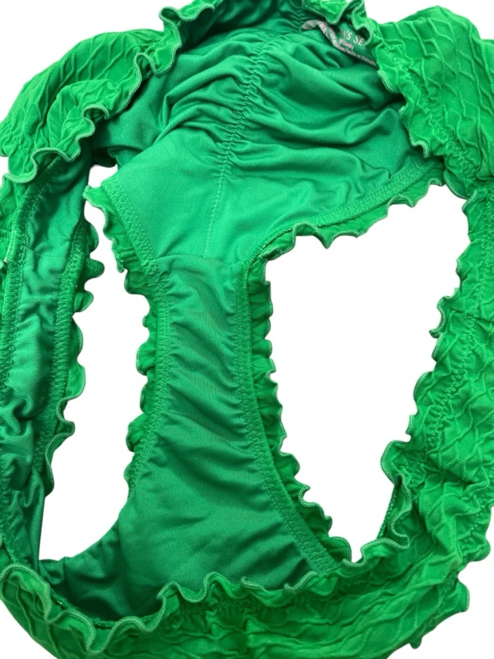 Victoria's Secret Bombshell Emerald Green Textured Push-Up Bikini Set - Picture 2 of 2